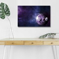 Tablou decorativ cu lumina LED, NASA-020, Dimensiune: 45 x 70 cm, Multicolor