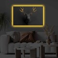 Tablou decorativ cu lumina LED, 4570KTLGDACT, Dimensiune: 45 x 70 cm, Multicolor