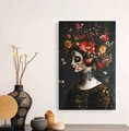 Tablou decorativ, YNS-1002-45 x 70, Lemn, Multicolor