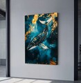 Tablou decorativ, YNS-1004-80 x 120, Lemn, Multicolor
