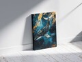 Tablou decorativ, YNS-1004-80 x 120, Lemn, Multicolor
