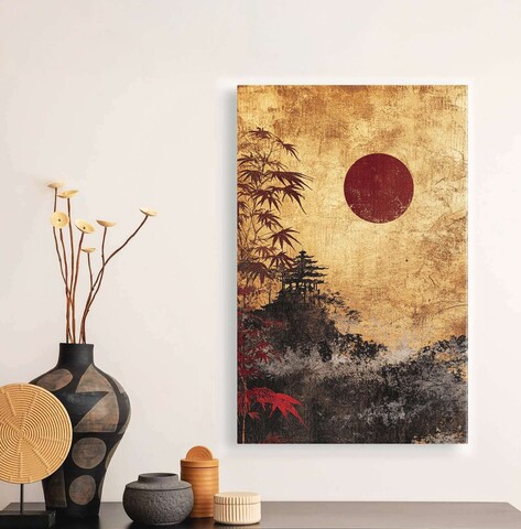 Tablou decorativ, YNS-1006-80 x 120, Lemn, Multicolor