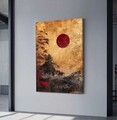 Tablou decorativ, YNS-1006-80 x 120, Lemn, Multicolor