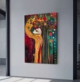 Tablou decorativ, YNS-1047-80 x 120, Lemn, Multicolor