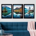 Set 3 tablouri decorative, 3SC108, Plastic, Multicolor