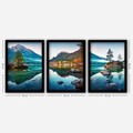 Set 3 tablouri decorative, 3SC108, Plastic, Multicolor