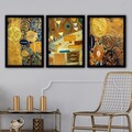 Set 3 tablouri decorative, 3SC154, Plastic, Multicolor