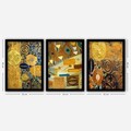 Set 3 tablouri decorative, 3SC154, Plastic, Multicolor