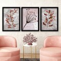 Set 3 tablouri decorative, 3SC67, Plastic, Multicolor
