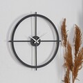 Ceas de perete, Nuvola, Diametru: 50 cm, Negru