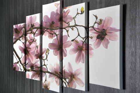 Set 5 tablouri decorative, BC002, 70 x 20 cm, Multicolor