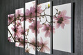 Set 5 tablouri decorative, BC002, 70 x 20 cm, Multicolor