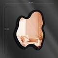 Oglinda decorativa, Ozgl505, Partea de jos: 100% EVA (Grosime: 10 mm, Auriu roz