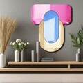 Oglinda decorativa, Ozgl519, Partea de jos: 100% EVA (Grosime: 10 mm), Multicolor