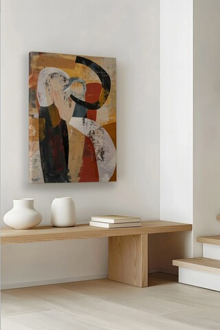 Tablou decorativ, Ersysb006, 70 x 100 cm, Multicolor