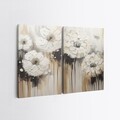 Set 2 tablouri decorative, 2KNV4239, Lemn, Multicolor