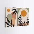 Set 2 tablouri decorative, 2KNV4273, Lemn, Multicolor