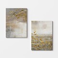 Set 2 tablouri decorative, 2KNV4302, Lemn, Multicolor