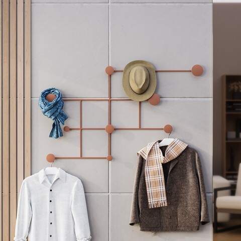 Cuier de perete, Fatara-C, Grosime: 10 mm, Cupru