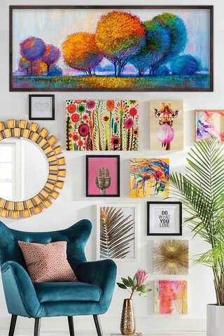 Tablou decorativ, Artsmdfyty58-7033, MDF, Multicolor