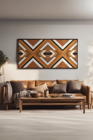 Tablou decorativ, Artsmdfyty63-7033, MDF, Multicolor