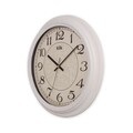 Ceas de perete decorativ, Alfa, Dimensiune: 31 x 31 cm, Alb