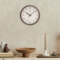 Ceas de perete decorativ, Slim, Dimensiune: 30,5 x 30,5 cm, Maro