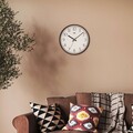 Ceas de perete decorativ, Slim, Dimensiune: 30,5 x 30,5 cm, Maro