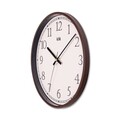 Ceas de perete decorativ, Slim, Dimensiune: 30,5 x 30,5 cm, Maro