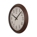 Ceas de perete decorativ, Beta, Dimensiune: 38 x 38 cm, Maro