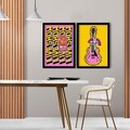 Set 2 tablouri decorative, 2p3752softct-003, Lemn, Multicolor