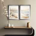 Set 2 tablouri decorative, 2Pantct-006, Cadru: 100% LEMN (Grosime: 1,9 cm), Multicolor