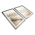 Set 2 tablouri decorative, 2Pantct-006, Cadru: 100% LEMN (Grosime: 1,9 cm), Multicolor