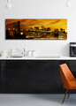 Tablou decorativ cu lumina LED, 3090DACT-3, 30 x 90 cm, Multicolor