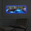 Tablou decorativ cu lumina LED, 3090DACT-38, 30 x 90 cm, Multicolor