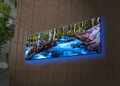 Tablou decorativ cu lumina LED, 3090DACT-38, 30 x 90 cm, Multicolor