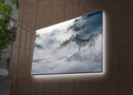 Tablou decorativ cu lumina LED, 4570DHDACT-179, Dimensiune: 45 x 70 cm, Multicolor