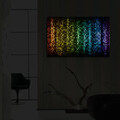 Tablou decorativ cu lumina LED, 4570İACT-37, Dimensiune: 45 x 70 cm, Multicolor