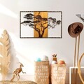Decoratiune de perete, Acacia Tree, Lățime: 90 cm Înălțime: 58 cm Adâncime: 3 cm, Multicolor