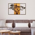 Decoratiune de perete, Acacia Tree, Lățime: 90 cm Înălțime: 58 cm Adâncime: 3 cm, Multicolor