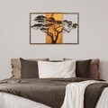 Decoratiune de perete, Acacia Tree, Lățime: 90 cm Înălțime: 58 cm Adâncime: 3 cm, Multicolor