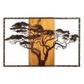 Decoratiune de perete, Acacia Tree, Lățime: 90 cm Înălțime: 58 cm Adâncime: 3 cm, Multicolor