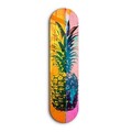 Tablou decorativ, Ananas Pink Orange| Glass Wall Art, Dimensiune: 20 x 80 cm, Multicolor