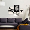 Set 4 tablouri decorative, Mdf, Imprimare digitala, Multicolor