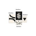 Set 4 tablouri decorative, Mdf, Imprimare digitala, Multicolor