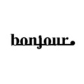 Decoratiune de perete, Bonjour, Dimensiune: 70 x 16 cm, Negru
