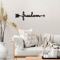 Decoratiune de perete, Freedom, Dimensiuni: 62 x 19 cm , Negru