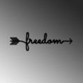 Decoratiune de perete, Freedom, Dimensiuni: 62 x 19 cm , Negru