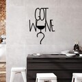 Decoratiune de perete, Got Wine, Dimensiuni: 54 x 38 cm , Negru