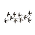 Decoratiune de perete, Flock of Swallows 3, Dimensiuni: 45 x 104 x 8 cm, Multicolor